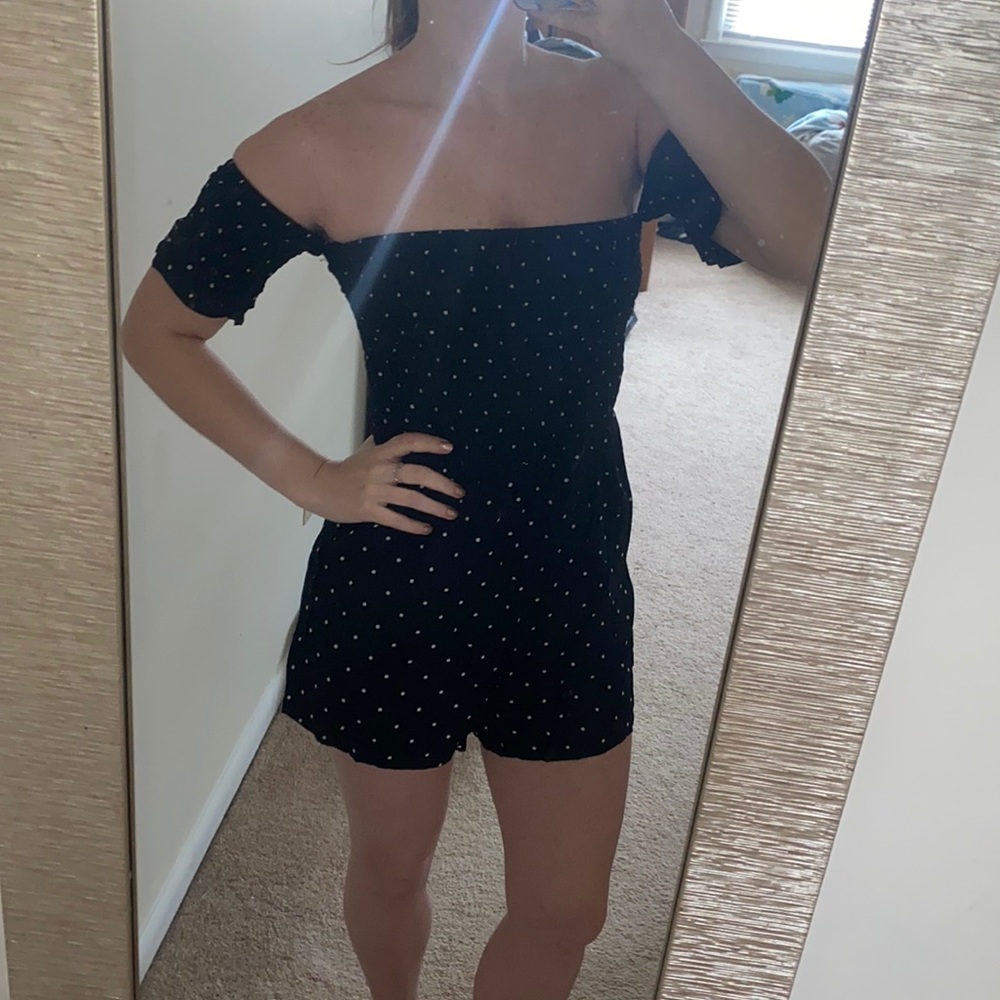 Francesca’s Polka dot romper
